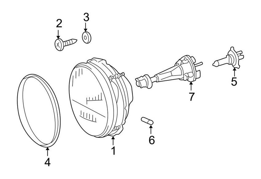 Mercedes Headlight – Front 4638200059
