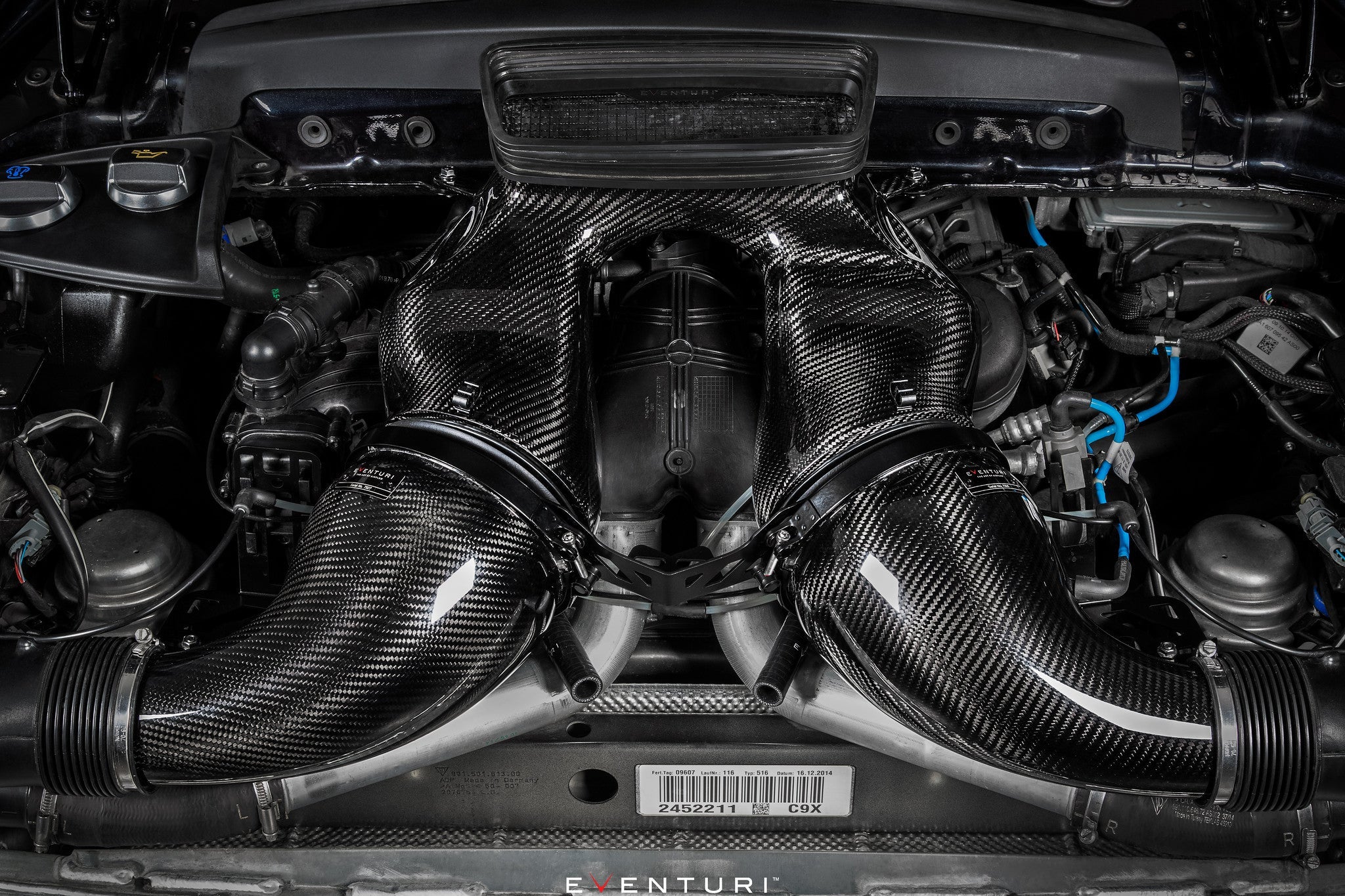 Eventuri Porsche 991 991.2 Turbo / Turbo S Black Carbon Intake System