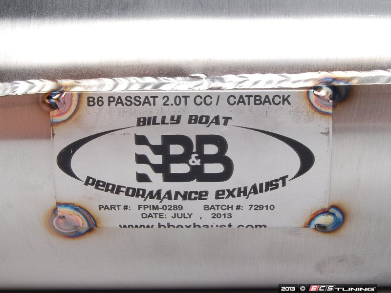 Cat-Back Exhaust System, 3" Fully Polished