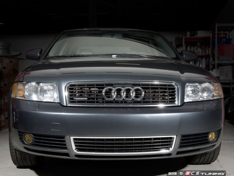 Lower Center Grille - Satin Black With Chrome Trim