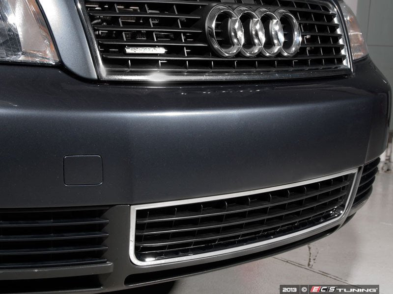 Lower Center Grille - Satin Black With Chrome Trim