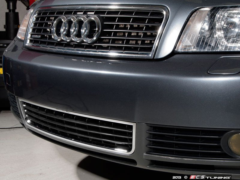 Lower Center Grille - Satin Black With Chrome Trim