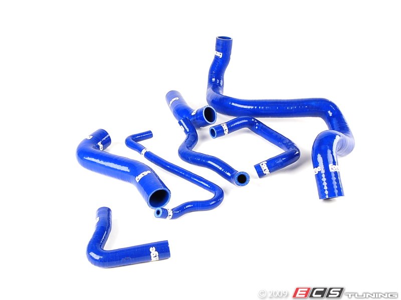 7 Piece Silicone Coolant Hose Kit - Blue