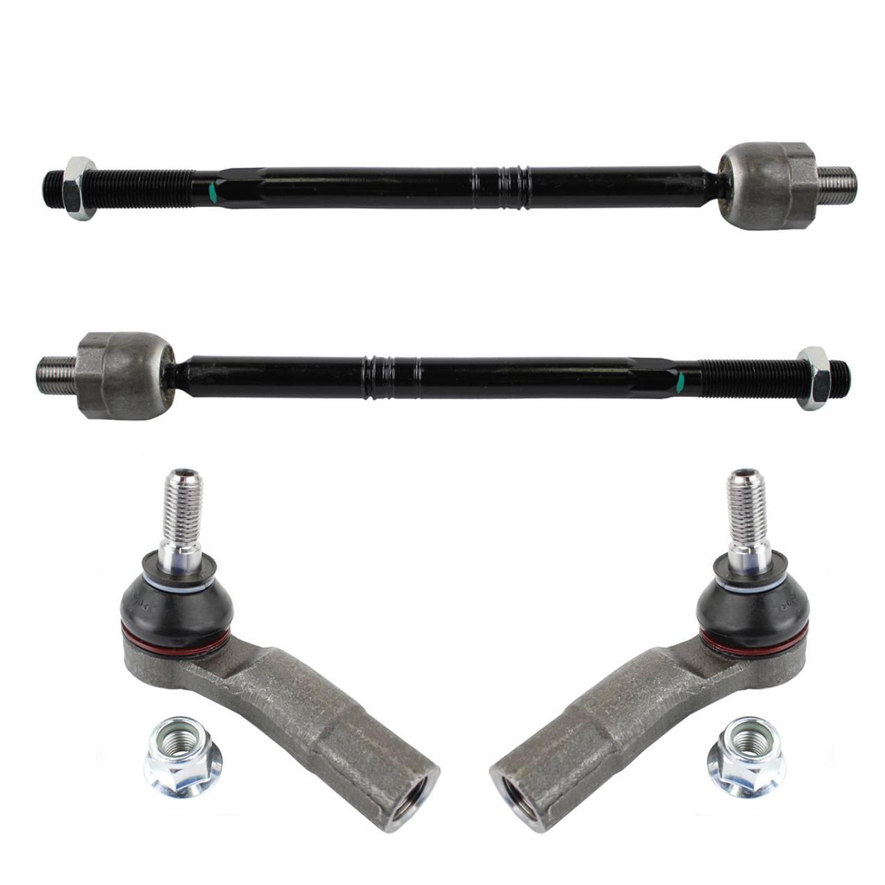 Audi Volkswagen Steering Tie Rod End Kit – Front (Inner and Outer) (Forged Steel)