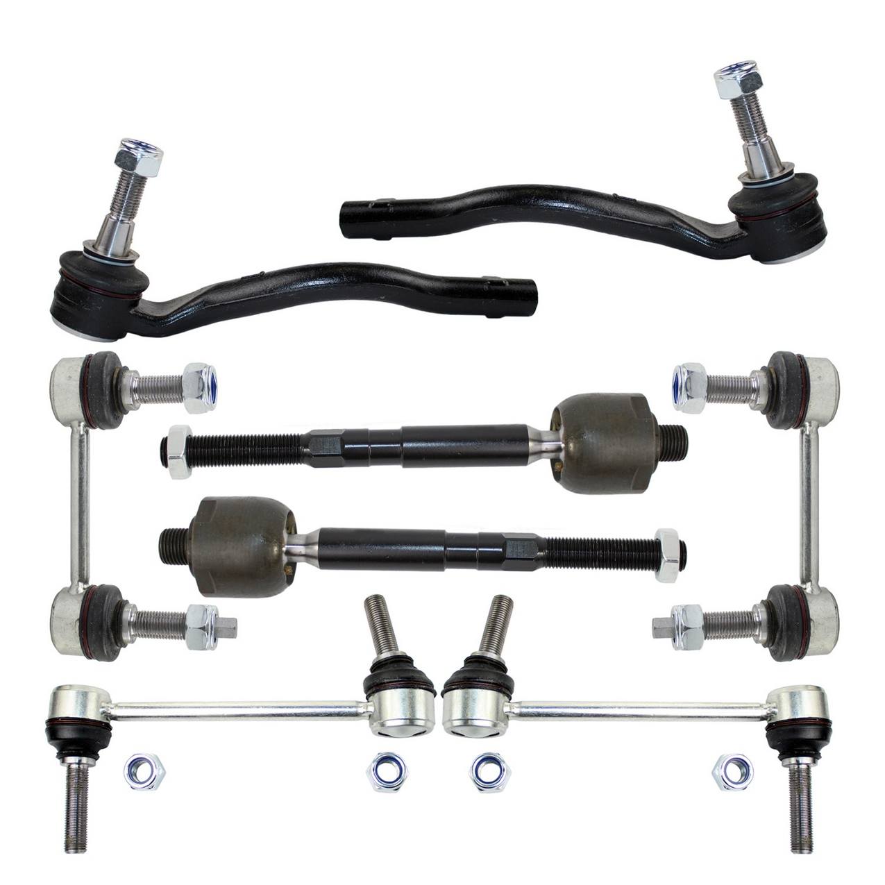 Mercedes-Benz Steering Tie Rod End Kit (Front and Rear Sway Bar Links) (Inner and Outer Tie Rod Ends)