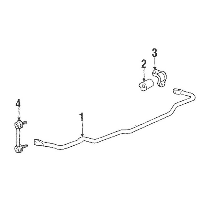 Porsche Sway Bar Bushing – Rear (20mm) 477411313C