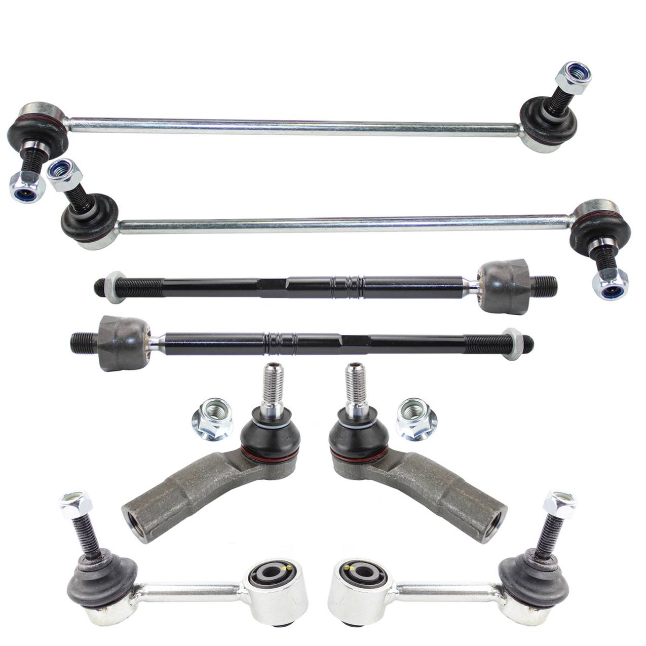 Volkswagen Steering Tie Rod End Kit (Front and Rear Sway Bar Links) (Inner and Outer Tie Rod Ends)