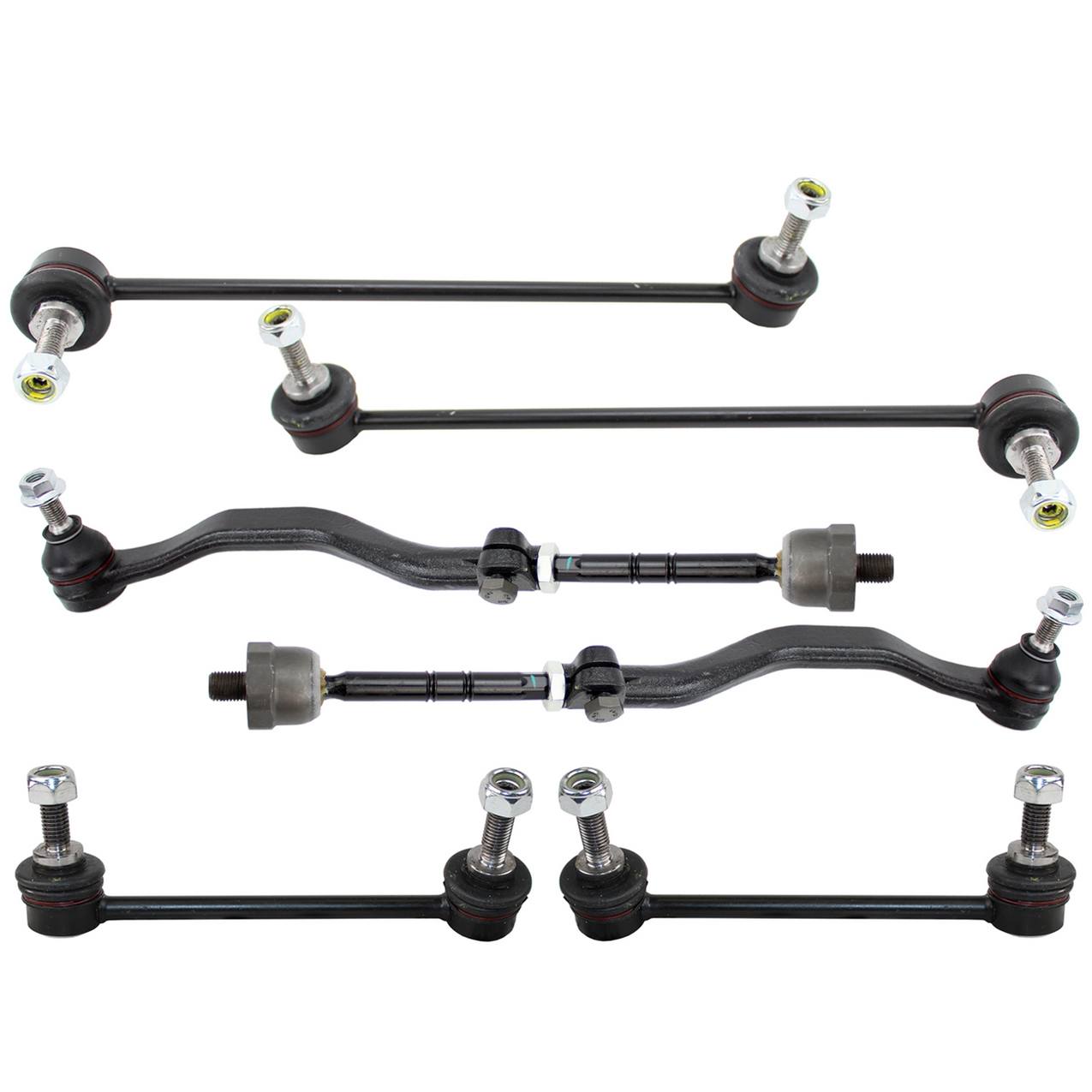 Mini Steering Tie Rod End Kit (Front and Rear Sway Bar Links) (Left and Right Tie Rod Assemblies)