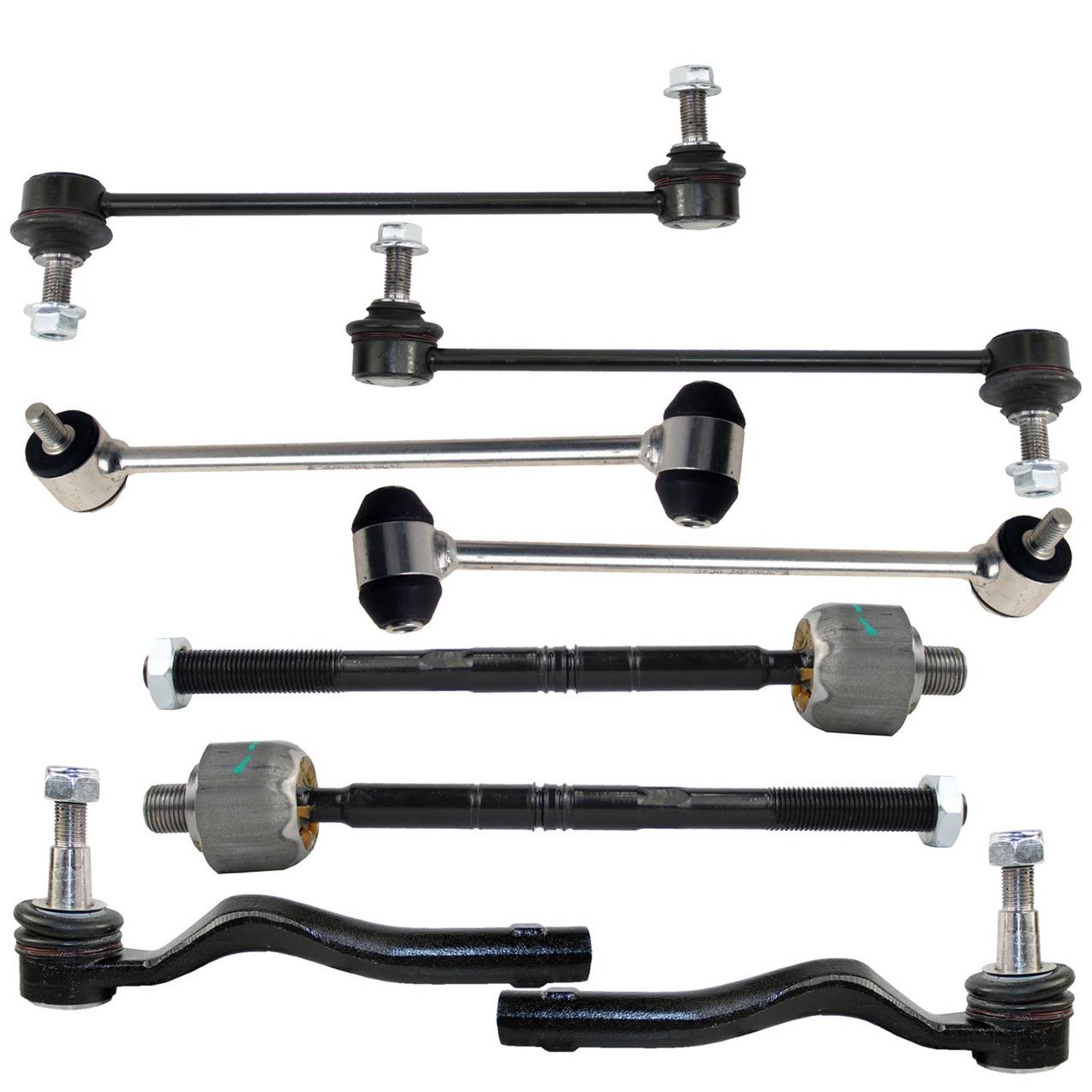 Mercedes-Benz Steering Tie Rod End Kit (Front and Rear Sway Bar Links) (Inner and Outer Tie Rod Ends)