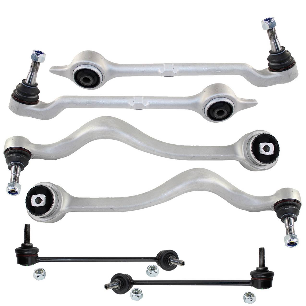 BMW Suspension Control Arm Kit – Front (Forward and Rearward Control Arms) (Sway Bar Links)