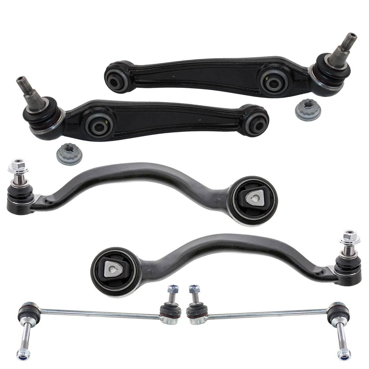 BMW Suspension Control Arm Kit – Front (Lower Forward and Rearward Control Arms) (Sway Bar Links) (Without Adaptive Drive)