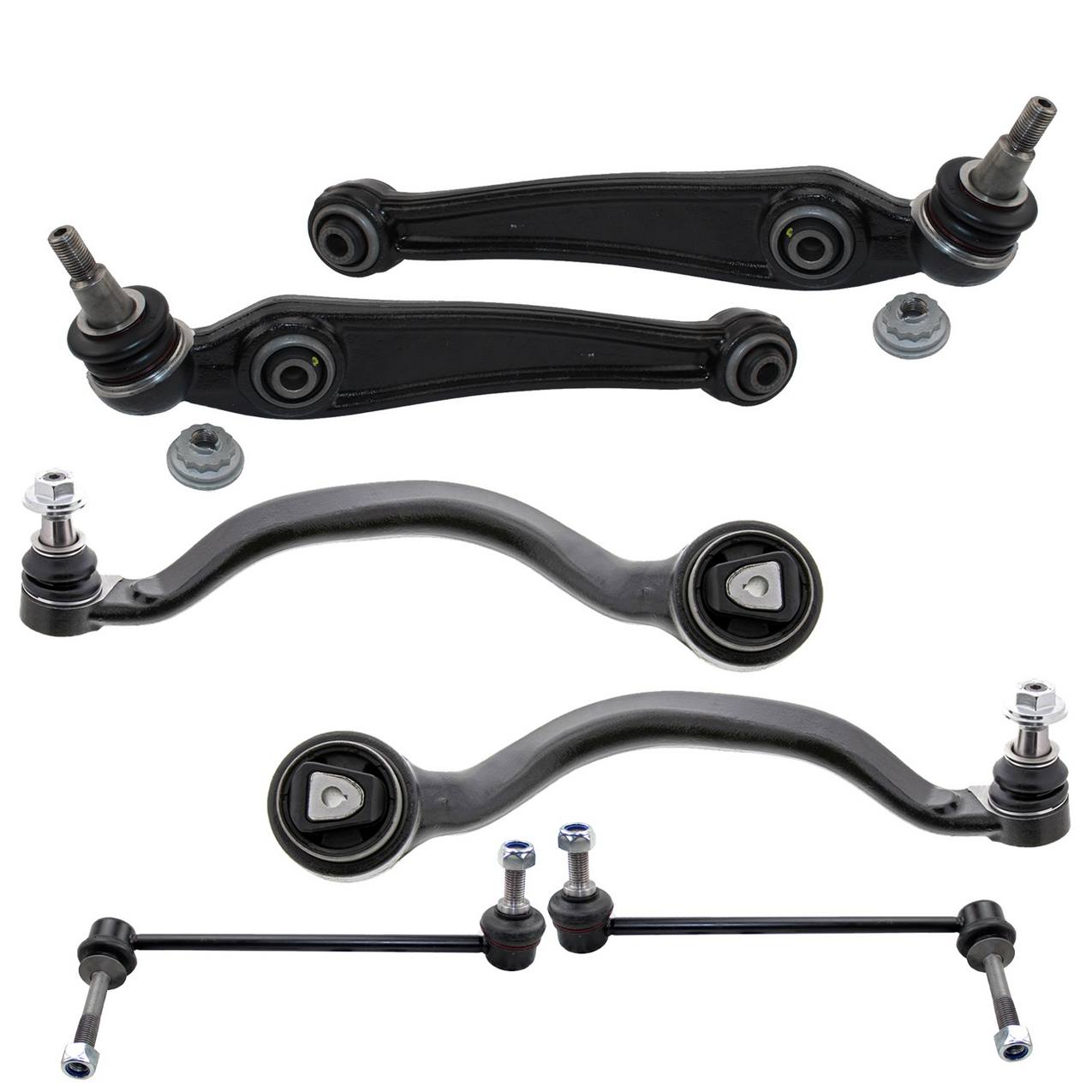 BMW Suspension Control Arm Kit – Front (Lower Forward and Rearward Control Arms) (Sway Bar Links) (With Adaptive Drive)