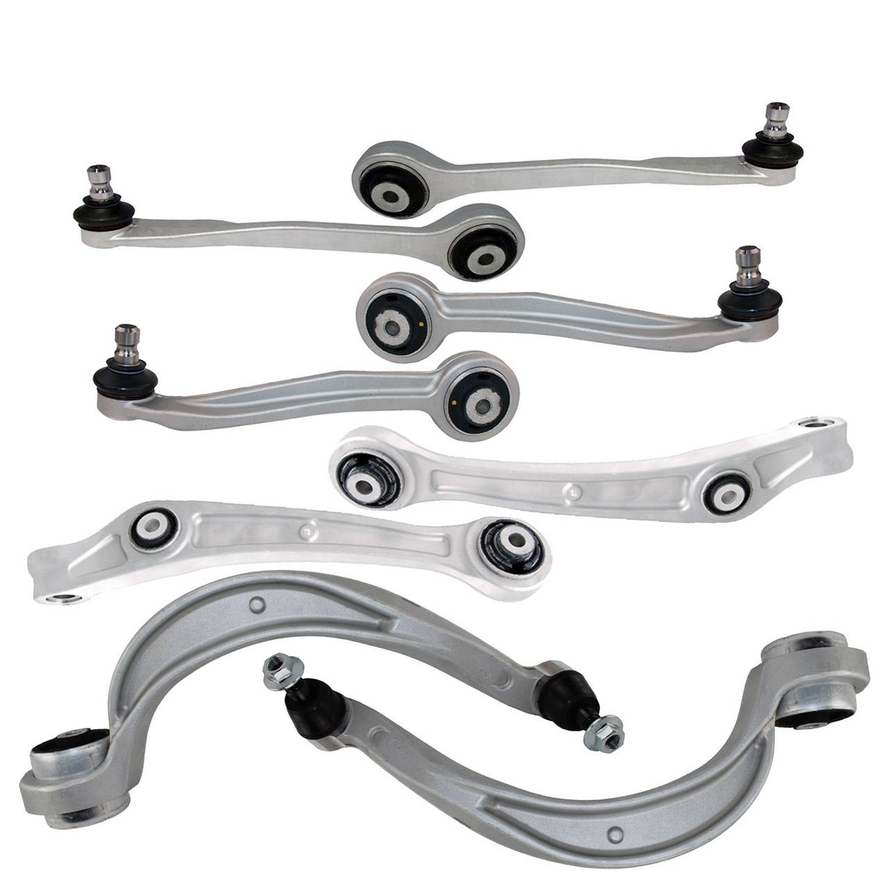 Audi Suspension Control Arm Kit – Front (Upper and Lower) (Forward and Rearward) (Forged Aluminium)