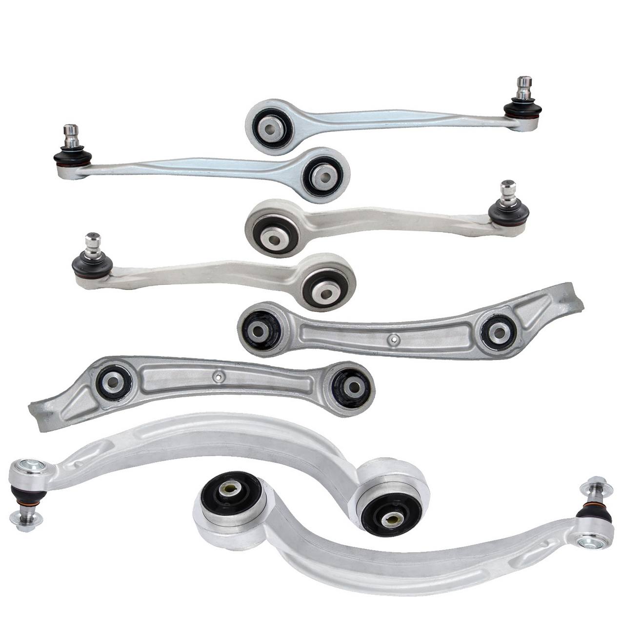 Audi Suspension Control Arm Kit – Front (Upper and Lower) (Forward and Rearward) (Forged Aluminium)