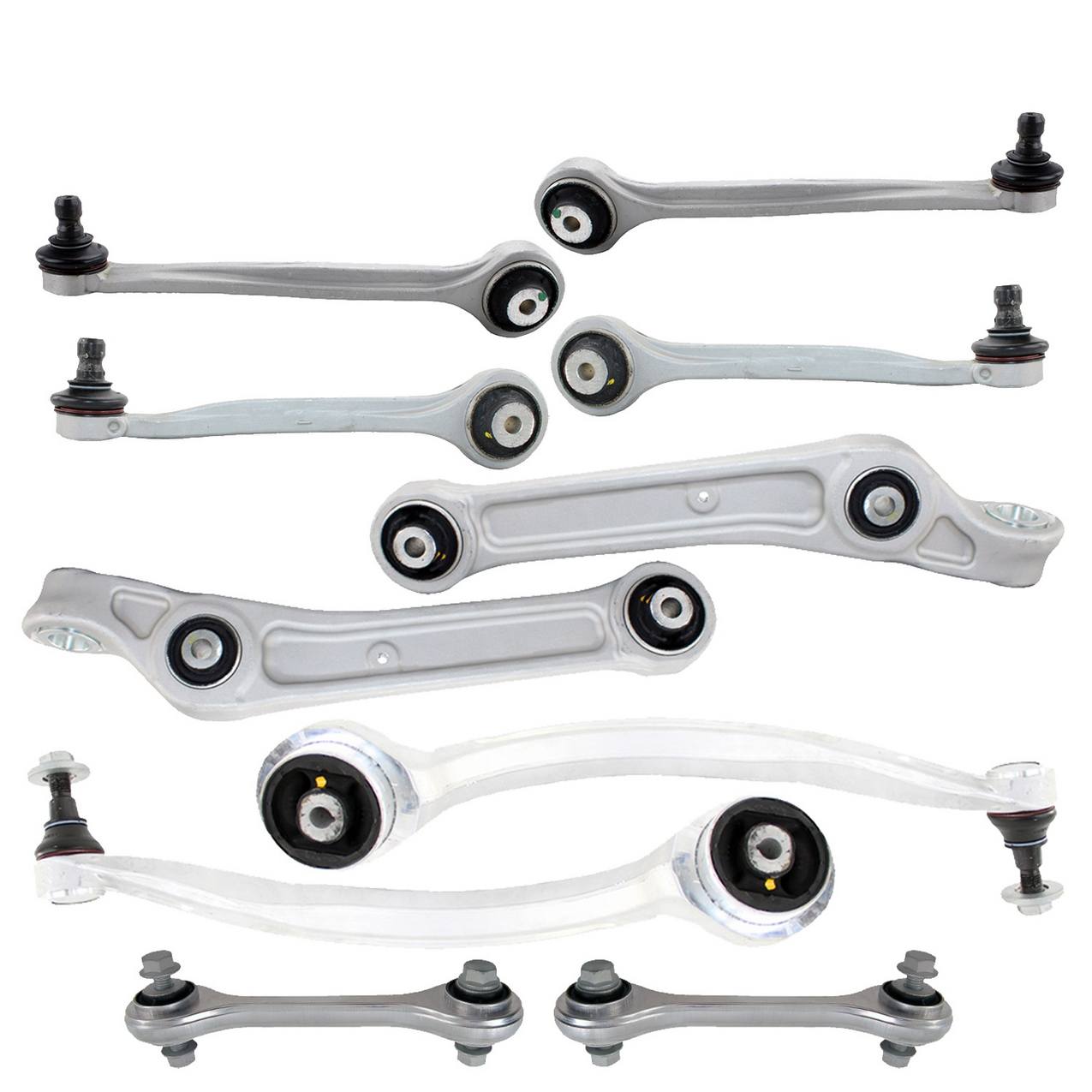 Audi Suspension Control Arm Kit – Front (Upper and Lower) (Forward and Rearward) (Forged Aluminium)