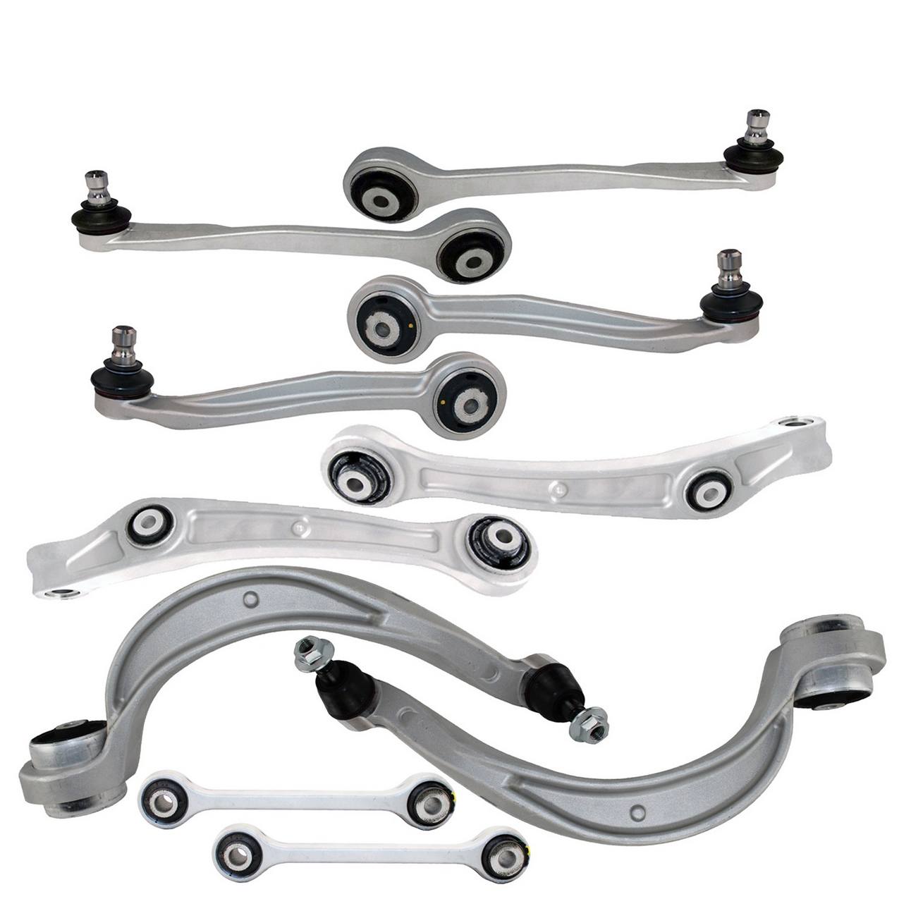 Audi Suspension Control Arm Kit – Front (Upper and Lower) (Forward and Rearward) (Forged Aluminium)