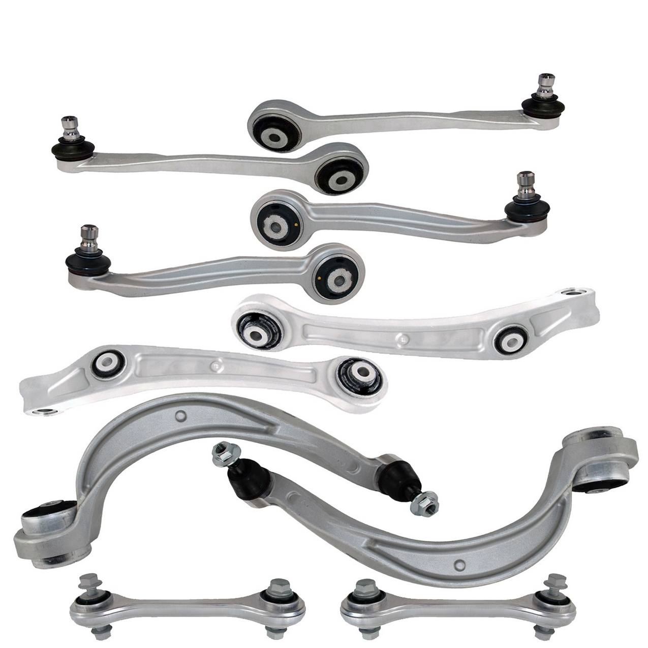 Audi Suspension Control Arm Kit – Front (Upper and Lower) (Forward and Rearward) (Forged Aluminium)