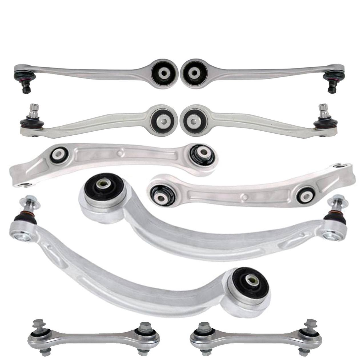 Audi Suspension Control Arm Kit – Front (Upper and Lower) (Forward and Rearward) (Forged Aluminium)