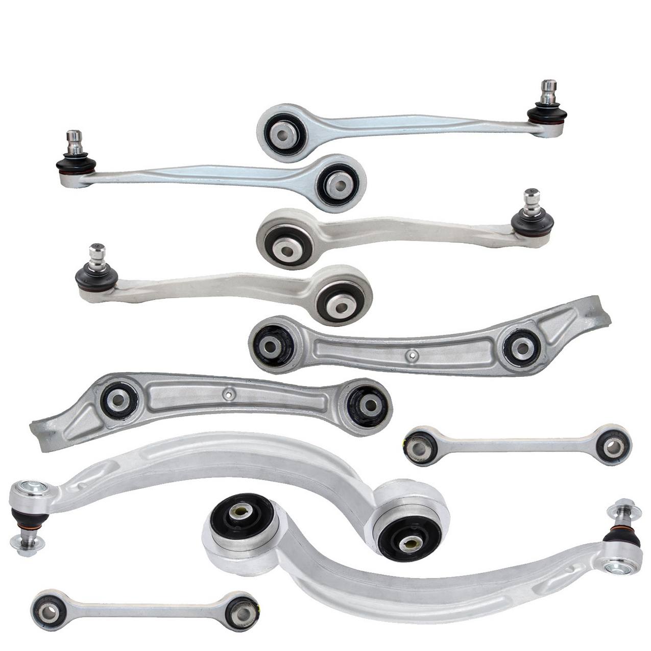 Audi Suspension Control Arm Kit – Front (Upper and Lower) (Forward and Rearward) (Forged Aluminium)