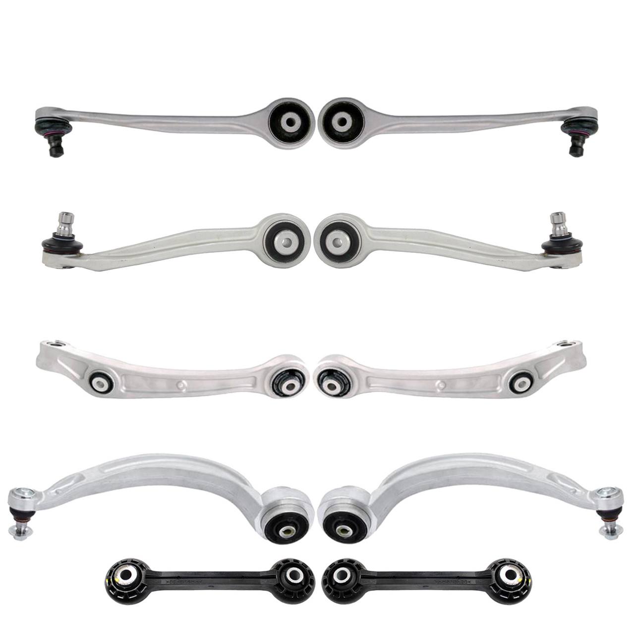 Audi Suspension Control Arm Kit – Front (Upper and Lower Forward and Rearward Control Arms) (Sway Bar Links)