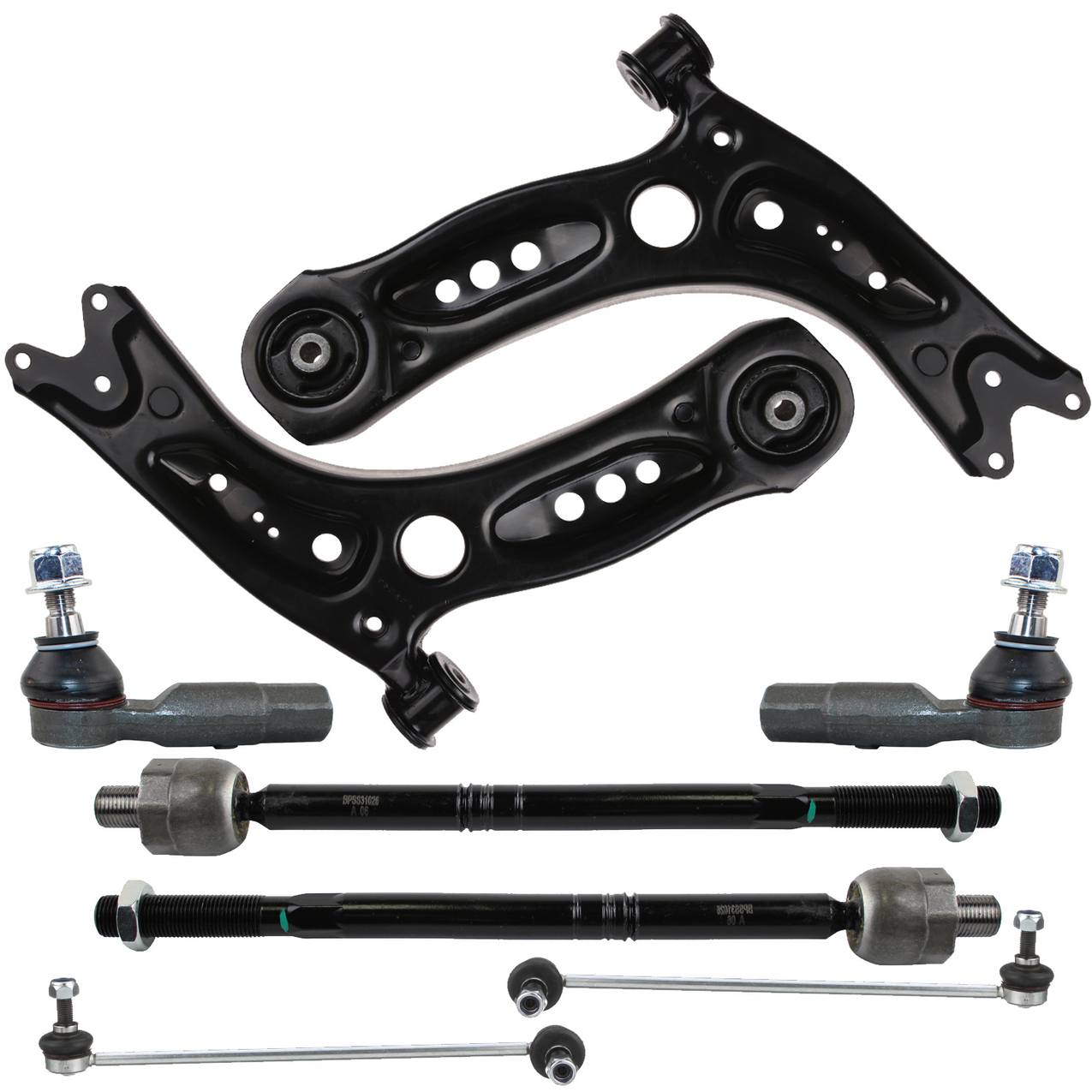 Audi Suspension Control Arm Kit – Front (Lower Control Arms) (Inner and Outer Tie Rod Ends)