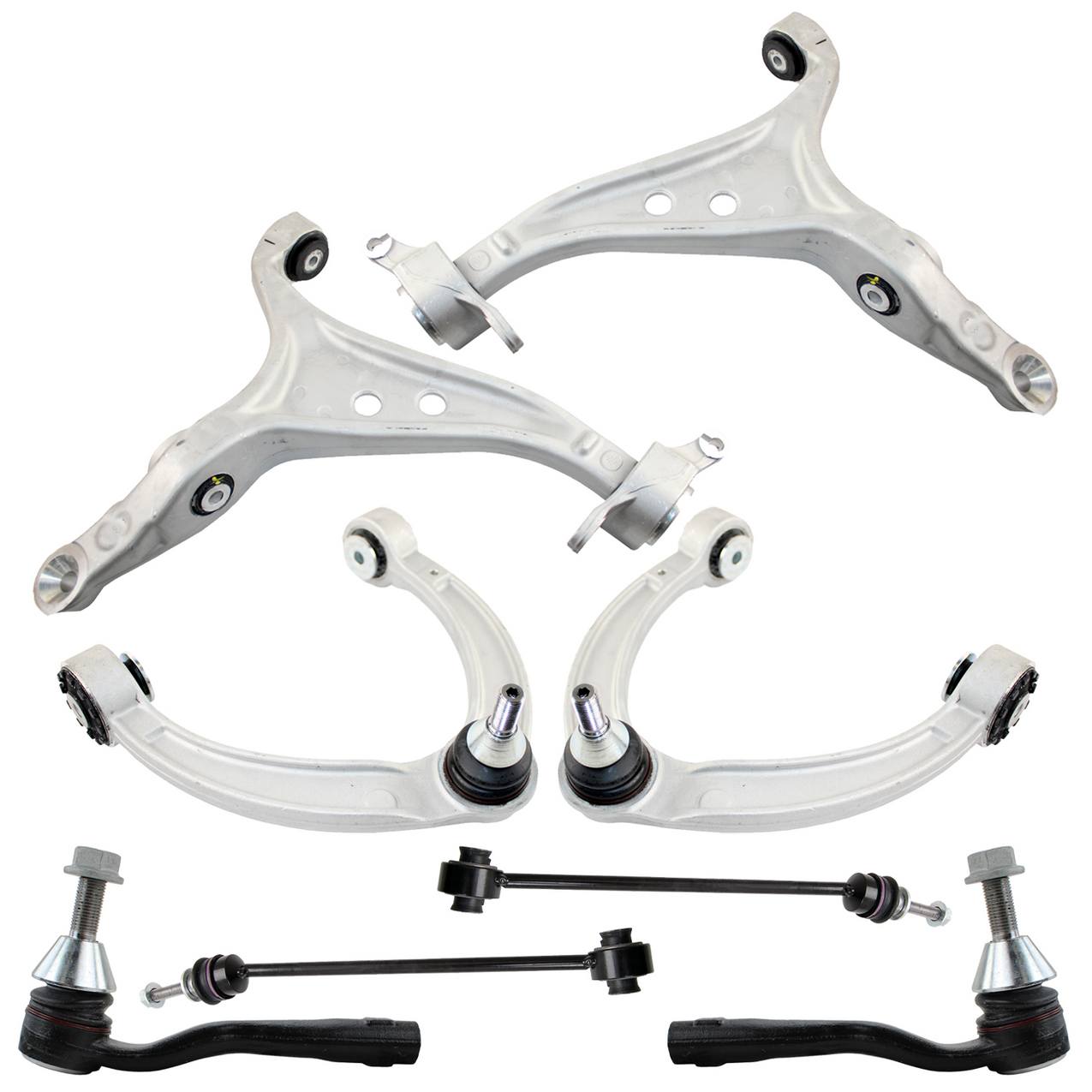 Mercedes-Benz Suspension Control Arm Kit – Front (Lower Control Arms) (Inner and Outer Tie Rod Ends)