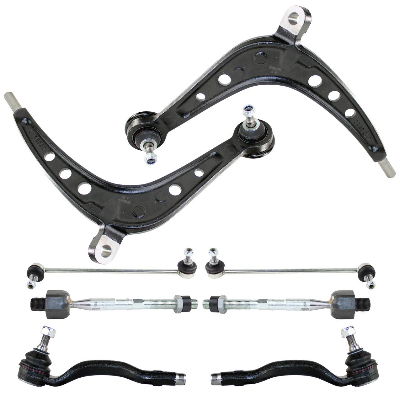 BMW Suspension Control Arm Kit – Front (Lower Control Arms) (Inner Outer Tie Rod Ends)