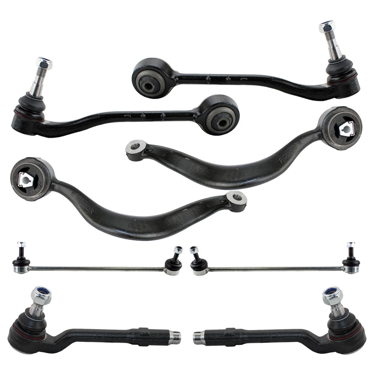 BMW Suspension Control Arm Kit – Front (Lower Forward and Rearward Control Arms) (Outer Steering Tie Rod Ends)