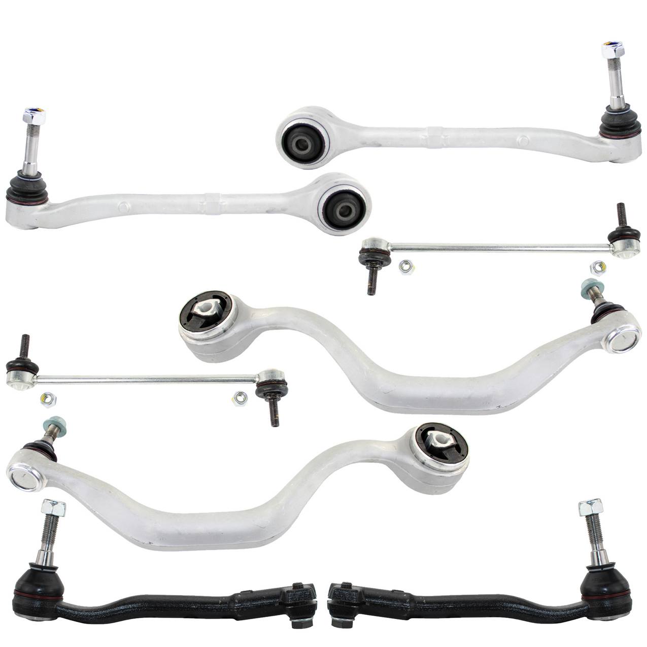 BMW Suspension Control Arm Kit – Front (Lower Forward and RearwardControl Arms) (Outer Tie Rod Ends)