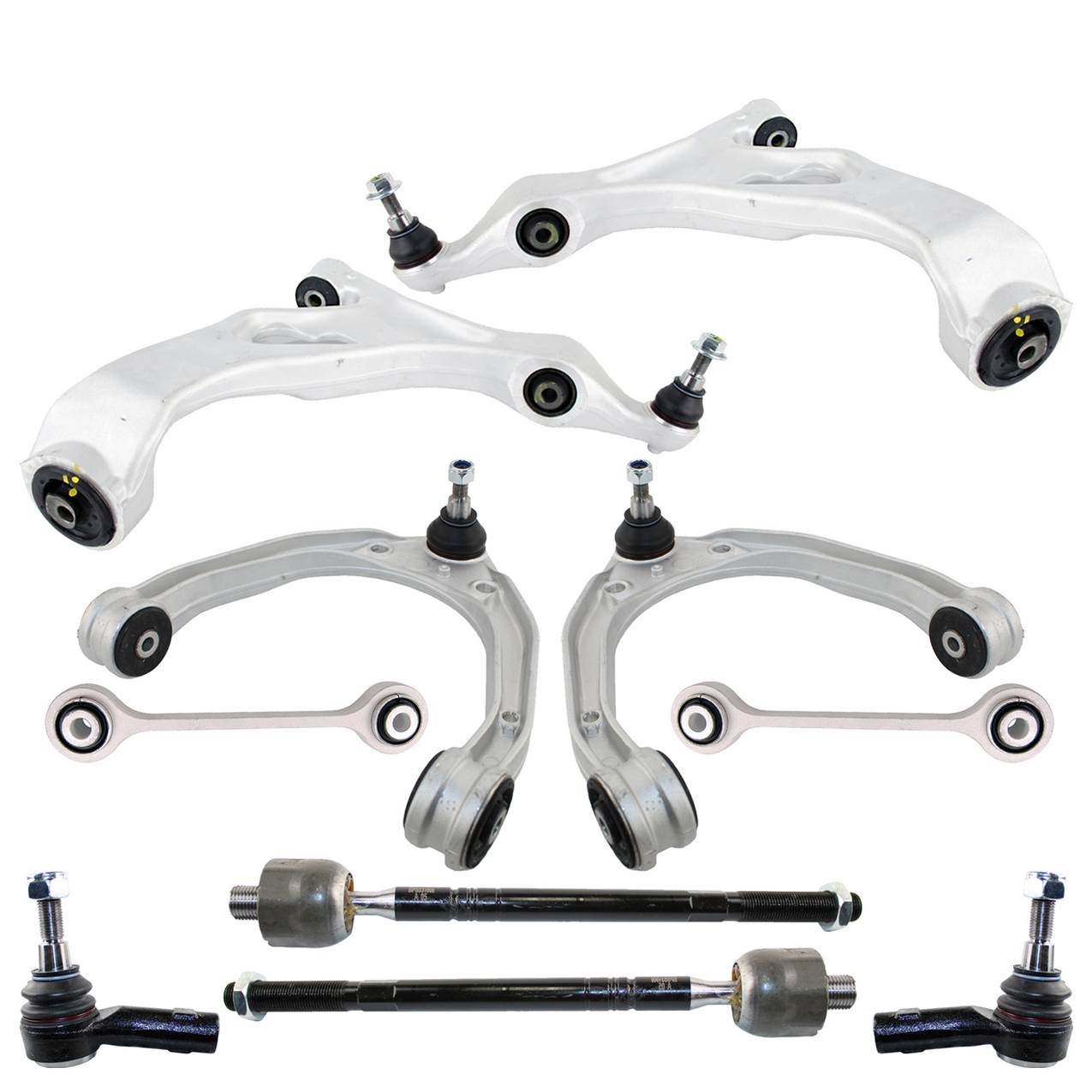 Audi Suspension Control Arm Kit – Front (Upper and Lower Control Arms) (Inner and Outer Tie Rod Ends)