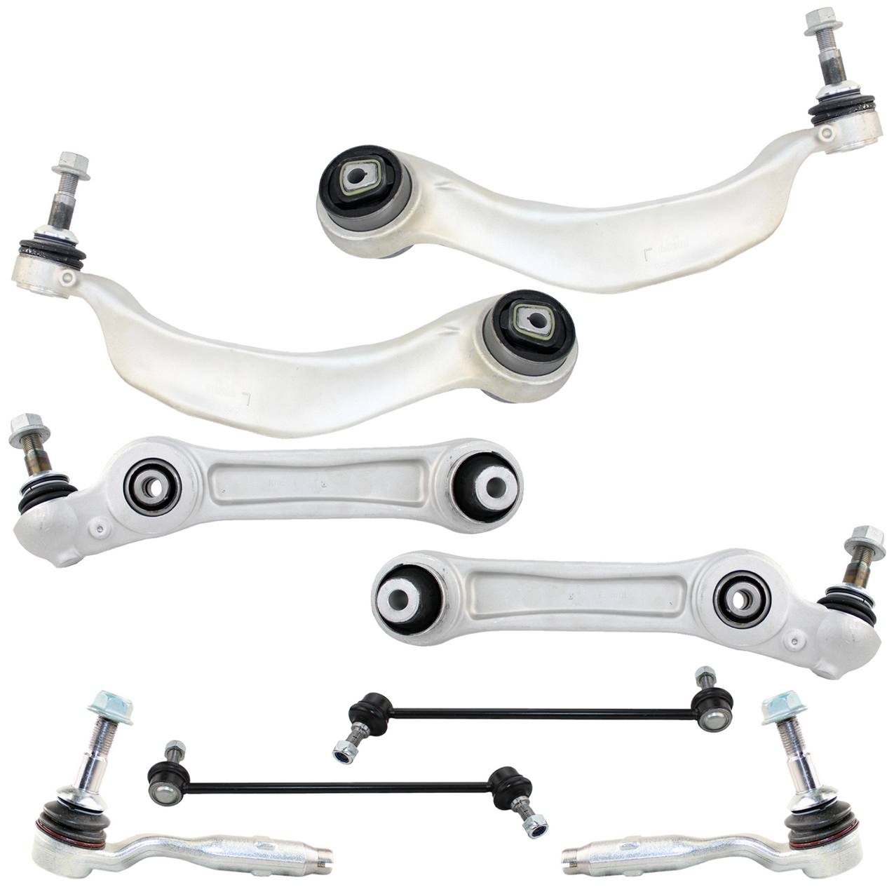 BMW Suspension Control Arm Kit – Front (Lower Forward Rearward Control Arms) (Outer Tie Rod Ends)