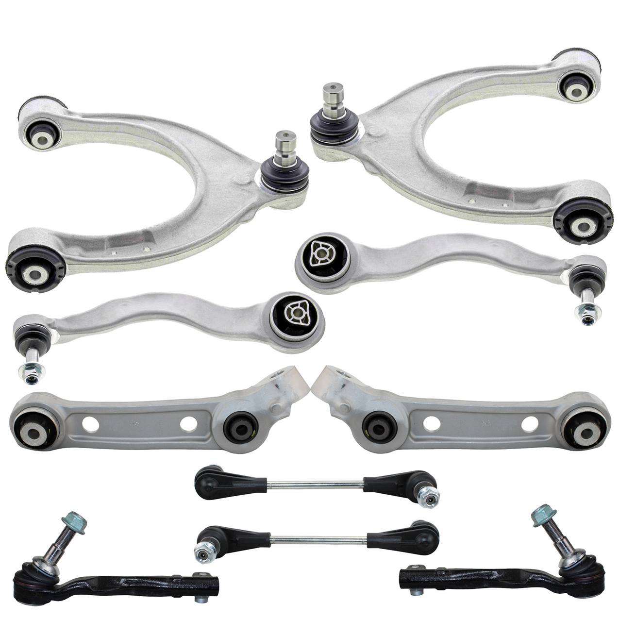 BMW Suspension Control Arm Kit – Front (Upper and Lower Control Arms) (Outer Steering Tie Rod Ends)