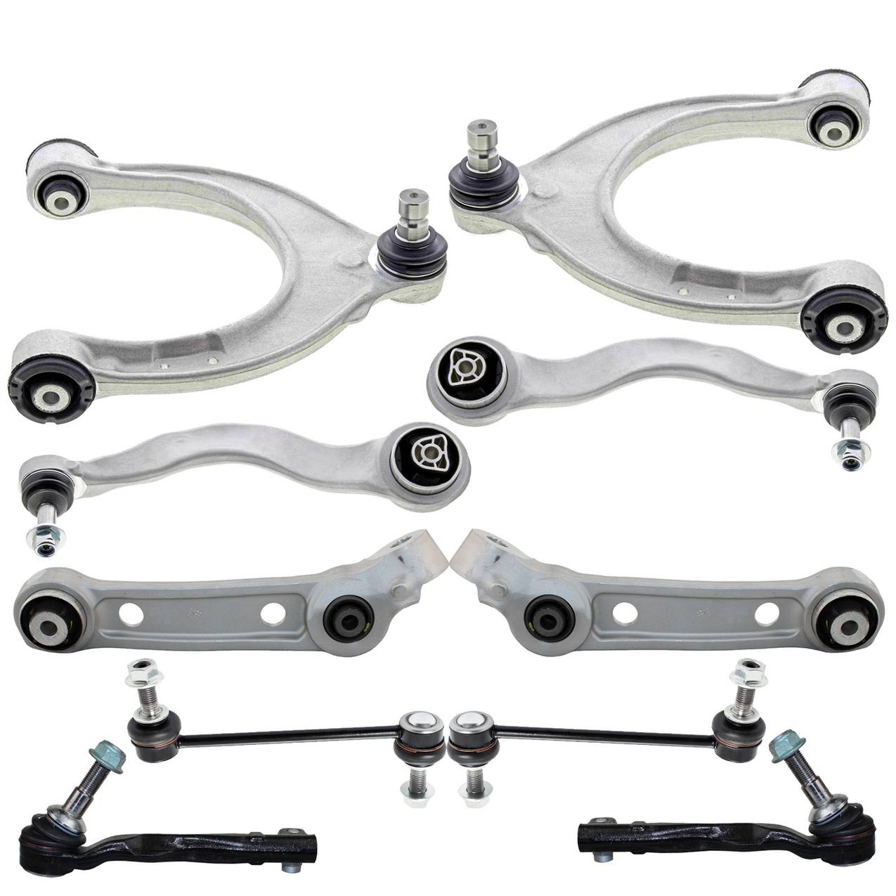 BMW Suspension Control Arm Kit – Front (Upper and Lower Control Arms) (Outer Steering Tie Rod Ends)