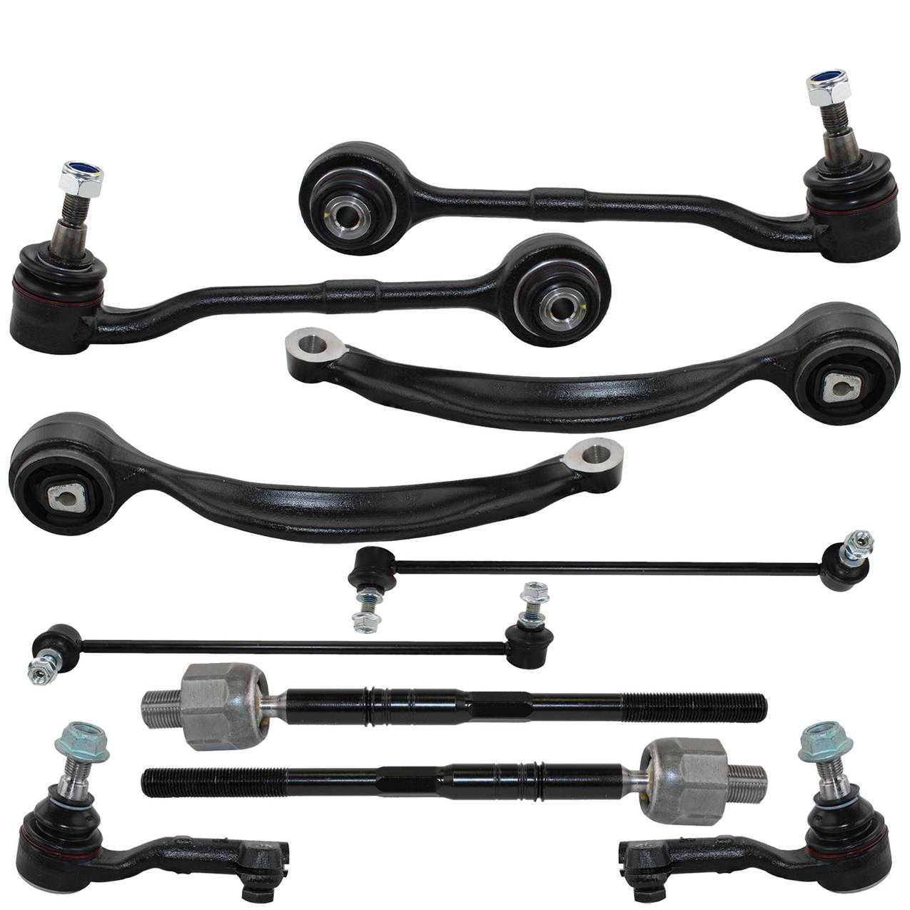 BMW Suspension Control Arm Kit – Front (Lower Forward and Rearward Control Arms) (Inner and Outer Steering Tie Rod Ends)