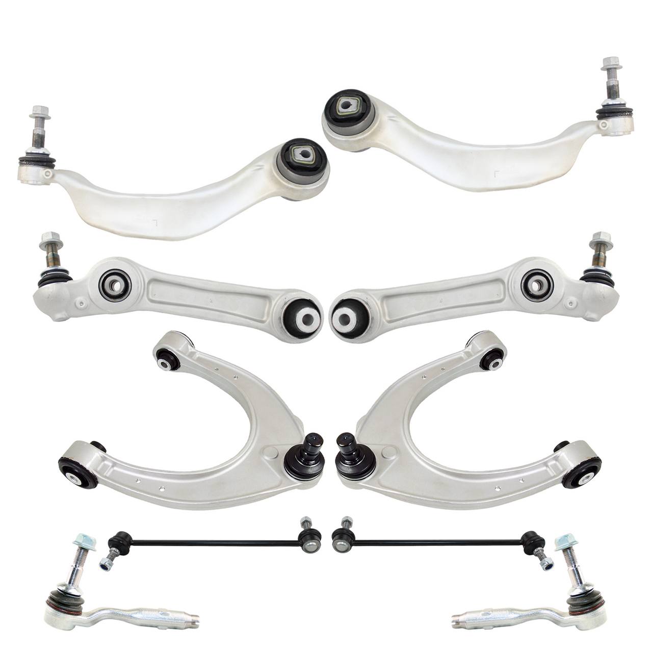 BMW Suspension Control Arm Kit – Front (Upper and Lower Control Arms) (Outer Steering Tie Rod Ends)