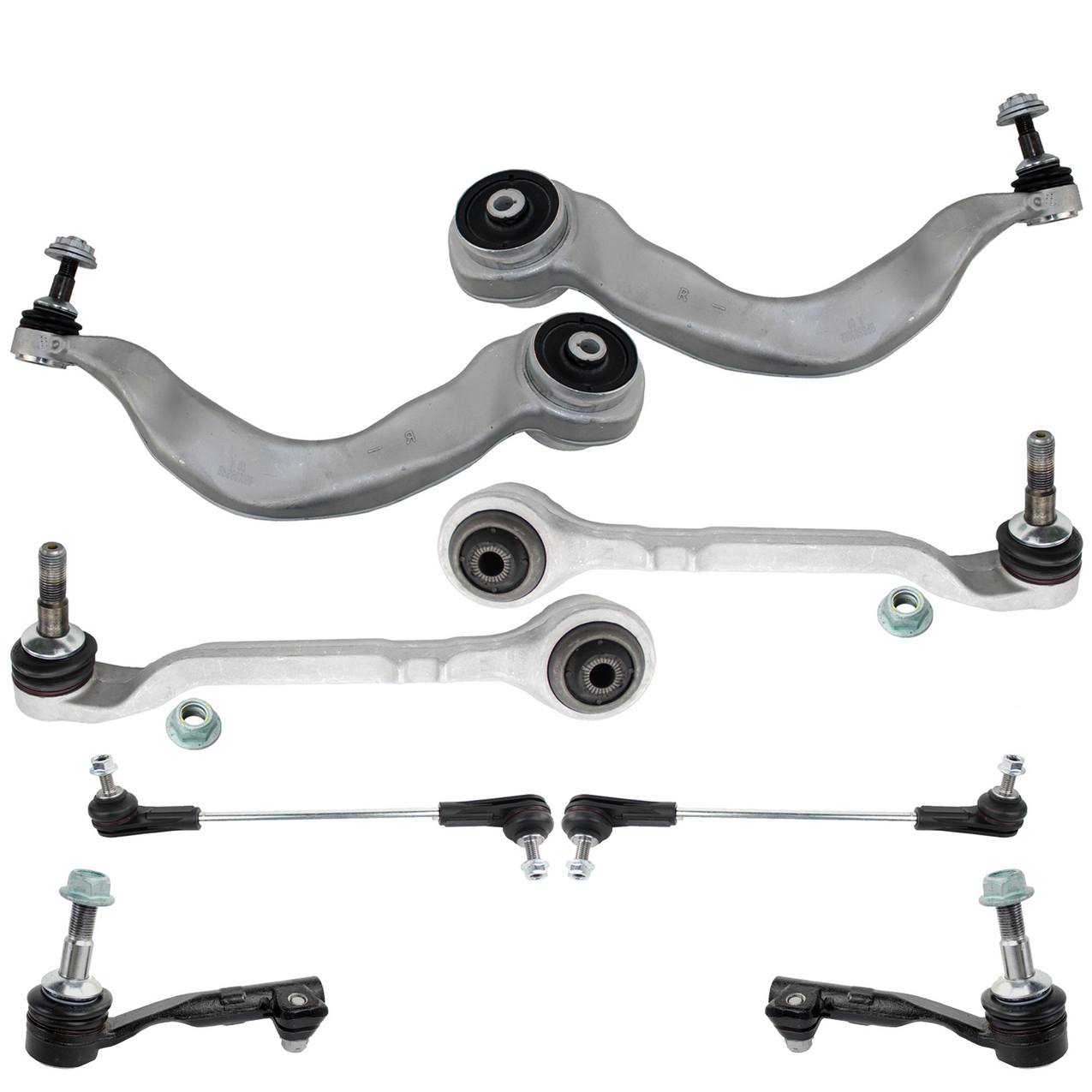 BMW Suspension Control Arm Kit – Front (Lower Forward and Rearward Control Arms) (Outer Steering Tie Rod) (F34) (Tension Strut)