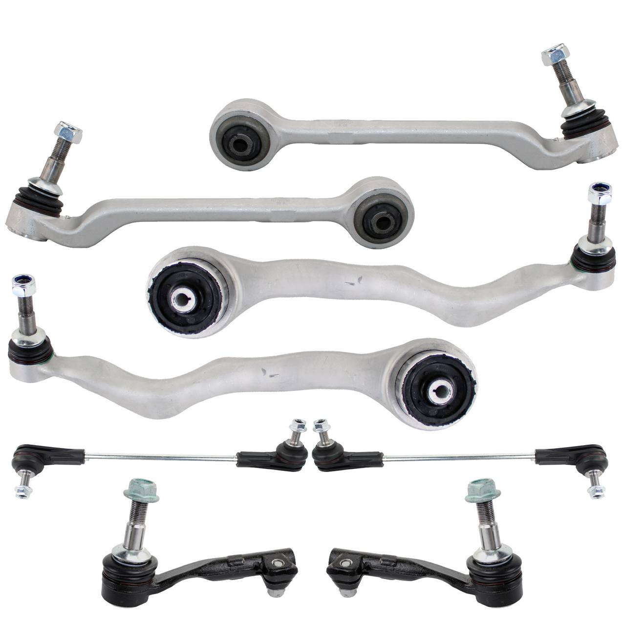 BMW Suspension Control Arm Kit – Front (Lower Forward and Rearward Control Arms) (Outer Steering Tie Rod) (Without Adaptive Control Suspension)