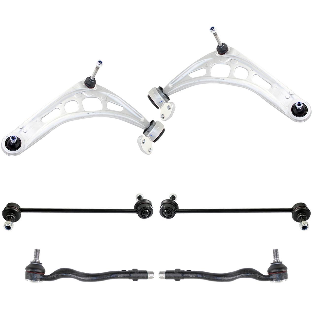 BMW Suspension Control Arm Kit – Front (Lower Control Arm) (Outer Tie Rod End) (Front Stabilizer Bar Link)