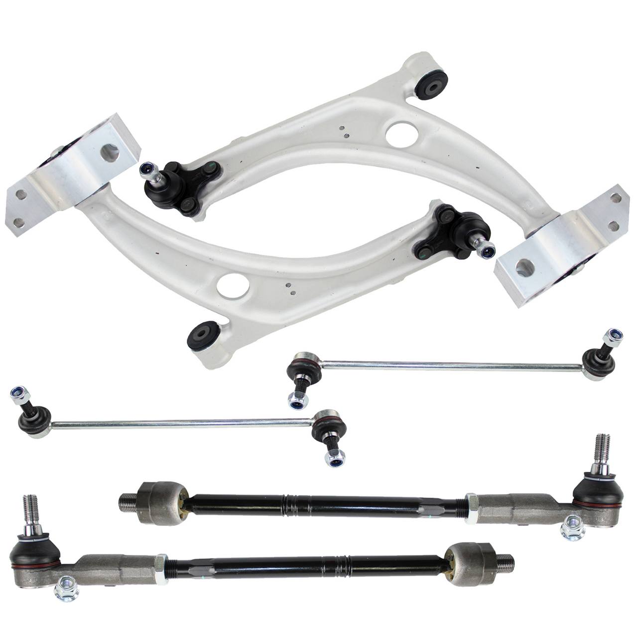 Volkswagen Suspension Control Arm Kit – Front (Lower Control Arm) (Front Tie Rod Assembly) (Front Stabilizer Bar Link)