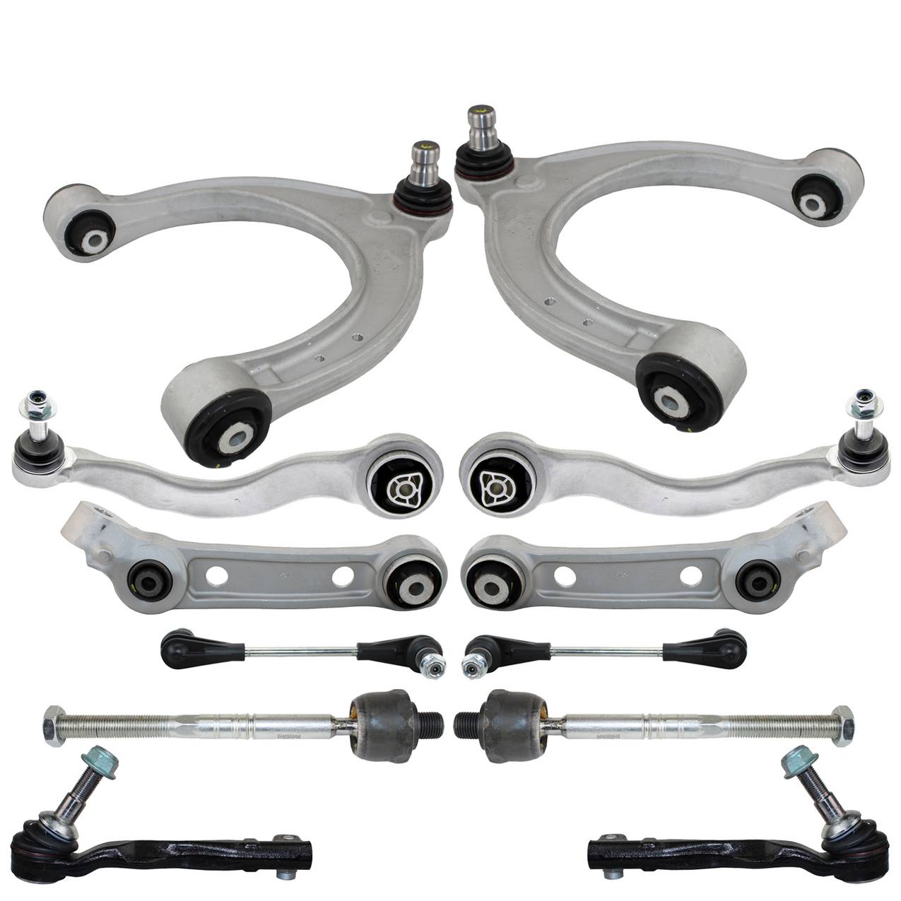 BMW Suspension Control Arm Kit – Front (Upper and Lower Control Arms) (Inner and Outer Steering Tie Rod Ends)