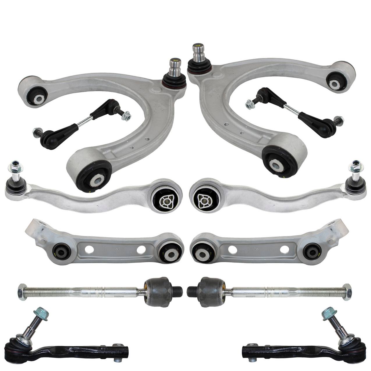 BMW Suspension Control Arm Kit – Front (Upper and Lower Control Arms) (Inner and Outer Steering Tie Rod Ends)