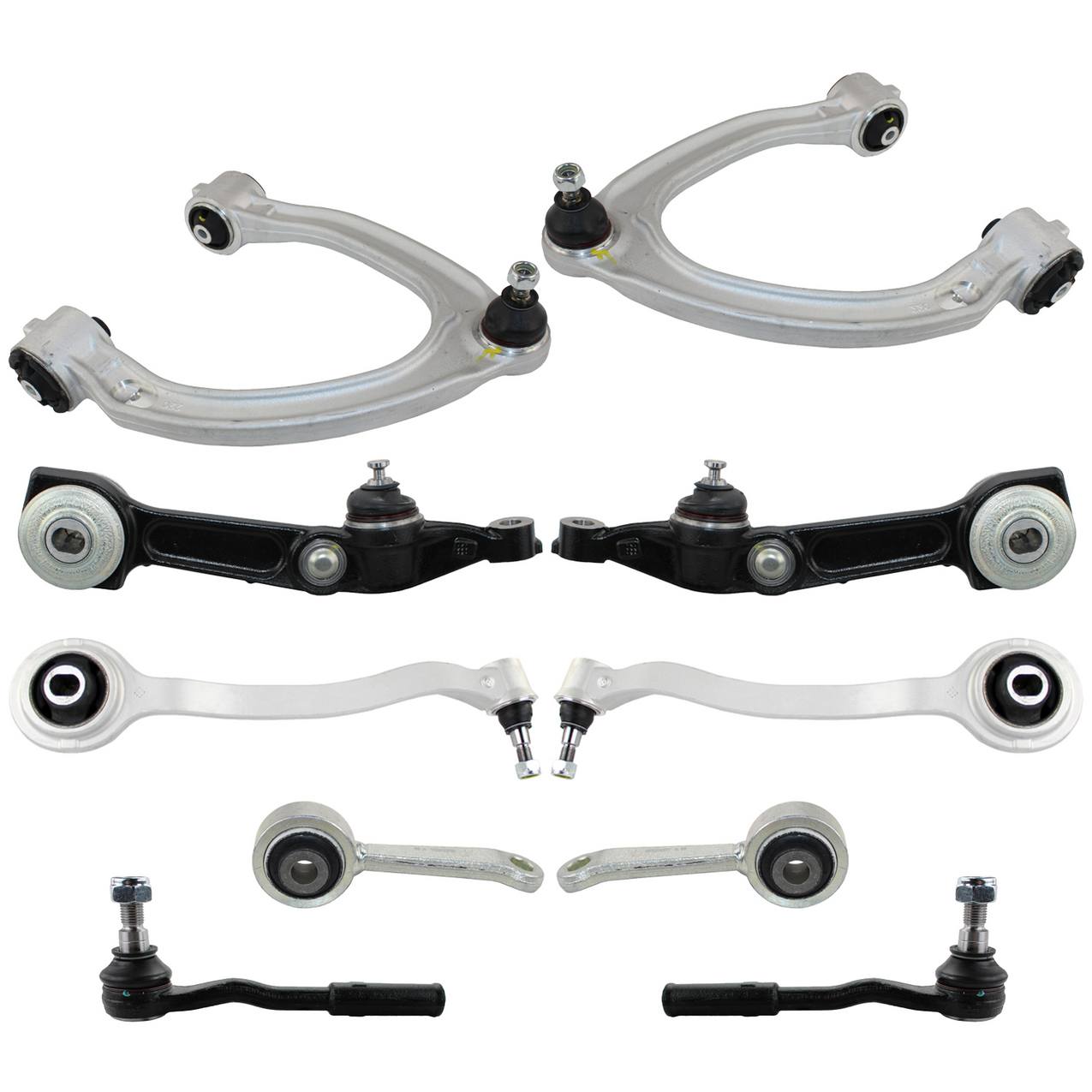 Mercedes-Benz Suspension Control Arm Kit – Front (Upper and Lower Control Arms) (Outer Steering Tie Rod End)