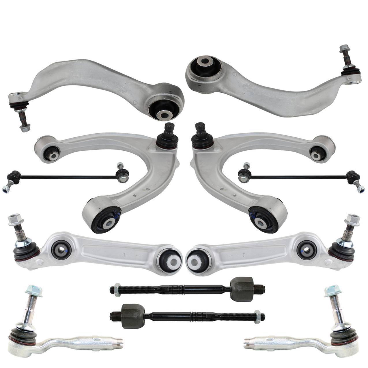 BMW Suspension Control Arm Kit – Front (Upper and Lower Control Arms) (Inner and Outer Steering Tie Rod Ends)