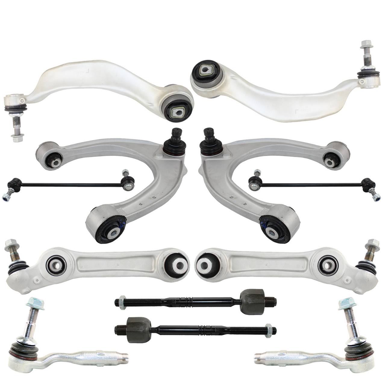 BMW Suspension Control Arm Kit – Front (Upper and Lower Control Arms) (Inner and Outer Steering Tie Rod Ends)