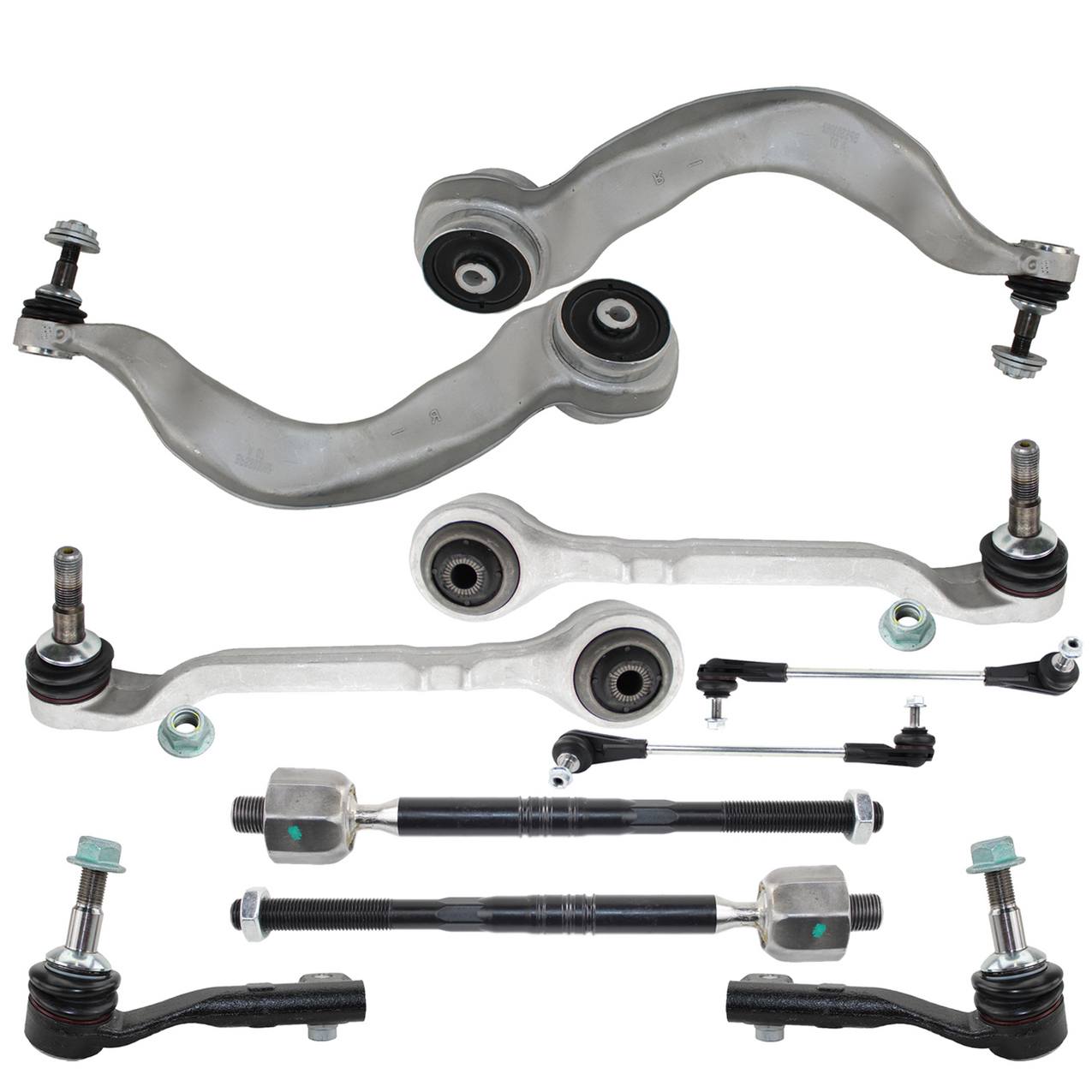 BMW Suspension Control Arm Kit – Front (Lower Forward and Rearward Control Arms) (Inner and Outer Steering Tie Rod Ends)