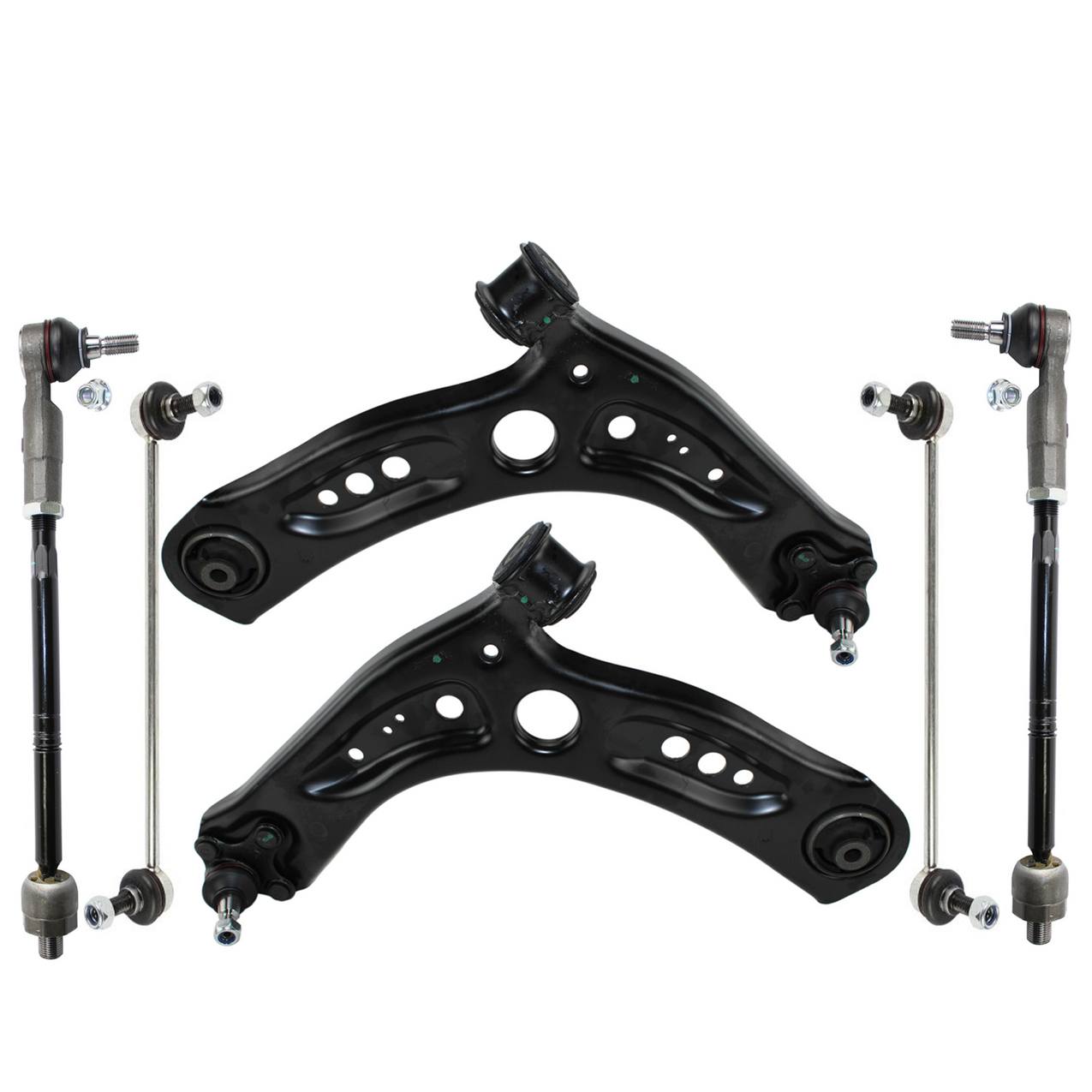 Audi Suspension Control Arm Kit – Front (Lower Control Arm) (Front Tie Rod Assembly) (Front Stabilizer Bar Link)