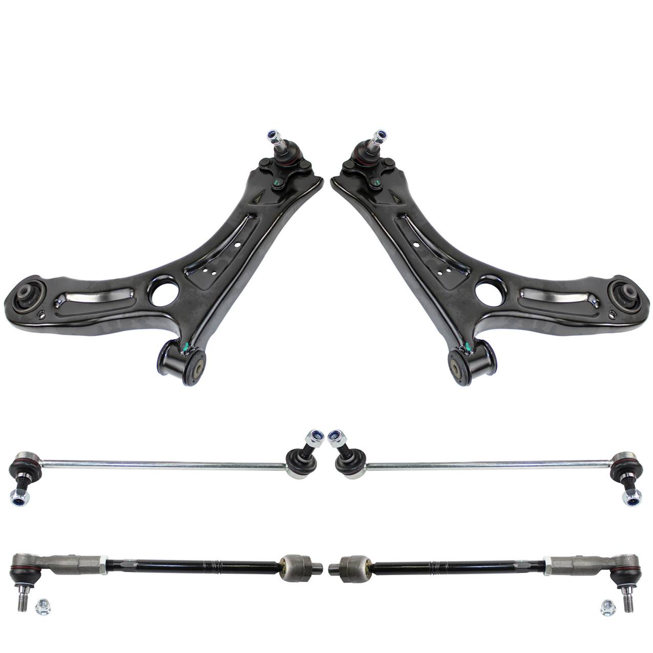 Volkswagen Suspension Control Arm Kit – Front (Lower Control Arm) (Front Tie Rod Assembly) (Front Stabilizer Bar Link)