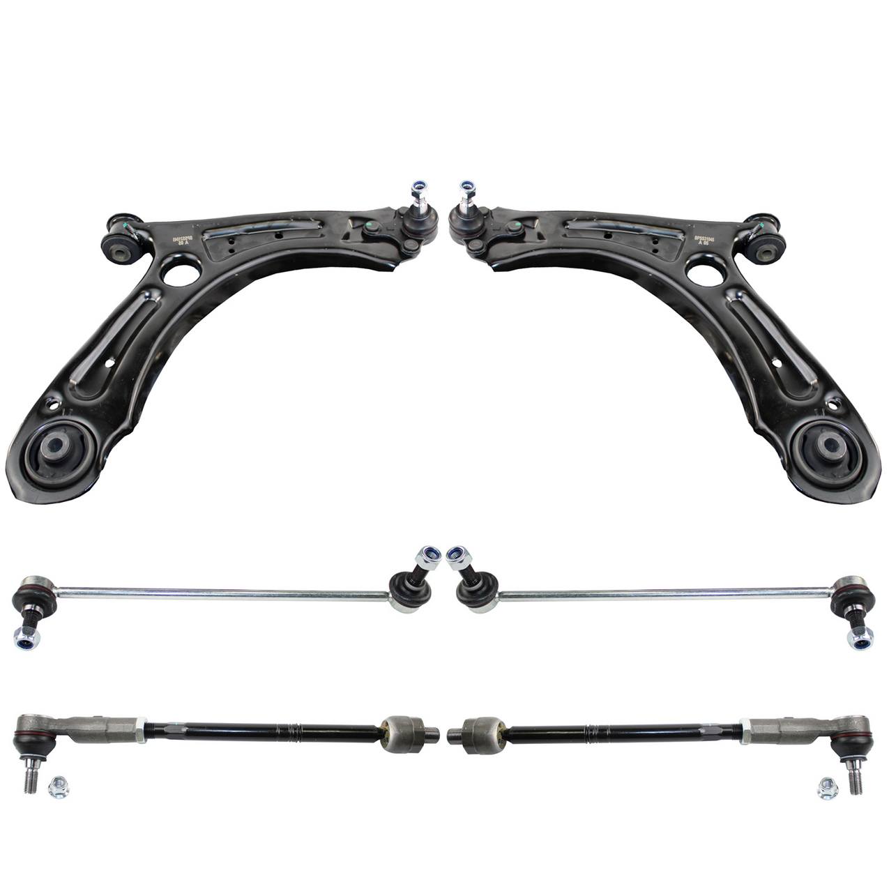 Volkswagen Suspension Control Arm Kit – Front (Lower Control Arm) (Front Tie Rod Assembly) (Front Stabilizer Bar Link)