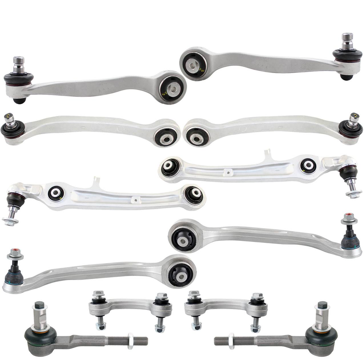 Audi Suspension Control Arm Kit – Front (Upper and Lower Control Arms) (Outer Steering Tie Rod Ends)