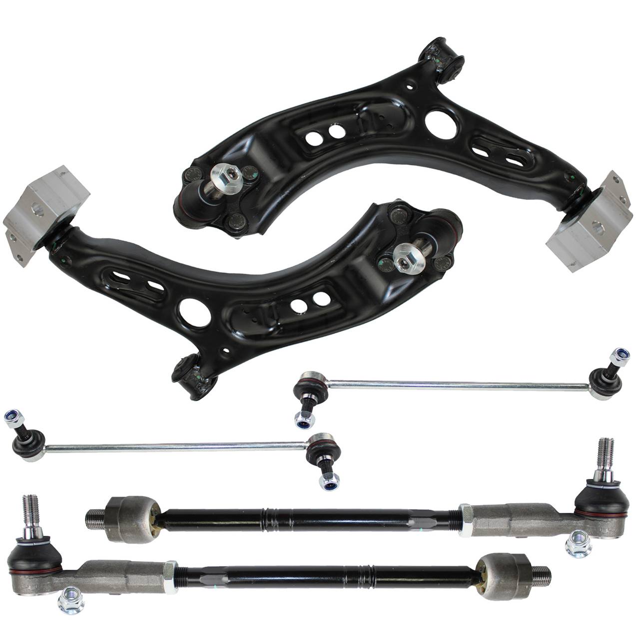 Volkswagen Suspension Control Arm Kit – Front (Lower Control Arm) (Front Tie Rod Assembly) (Front Stabilizer Bar Link)